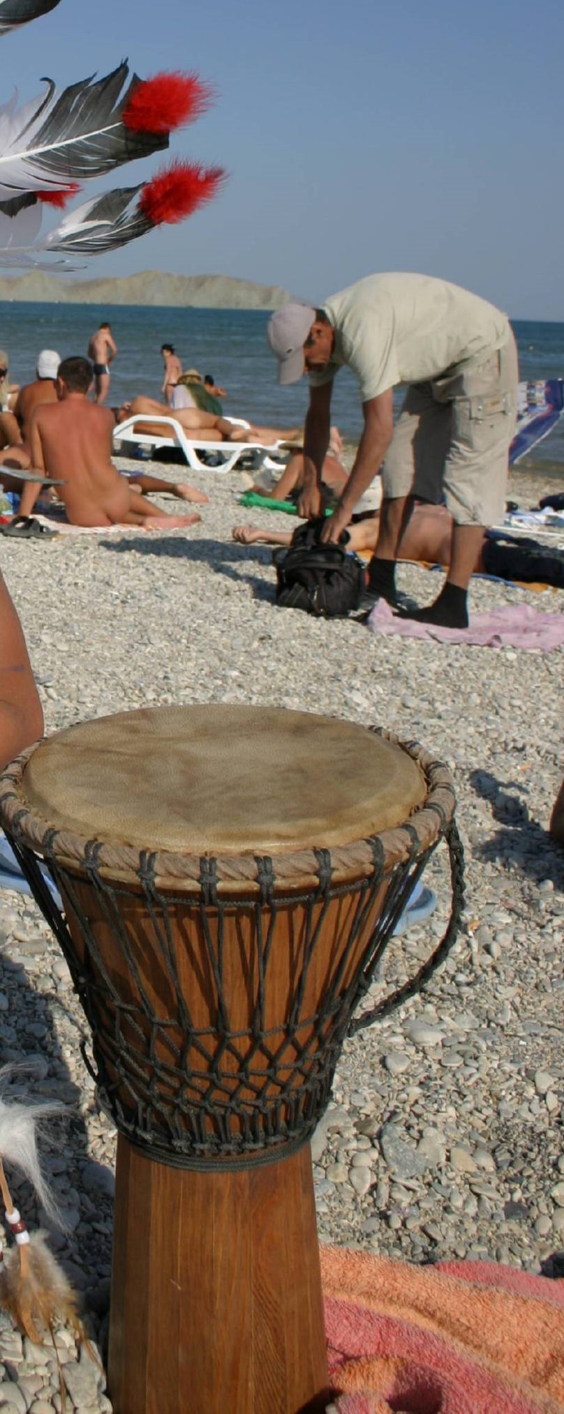 Beach Drums and Arrows - A Vibrant Celebration of Purenudism Pics in Nature's Embrace - 2