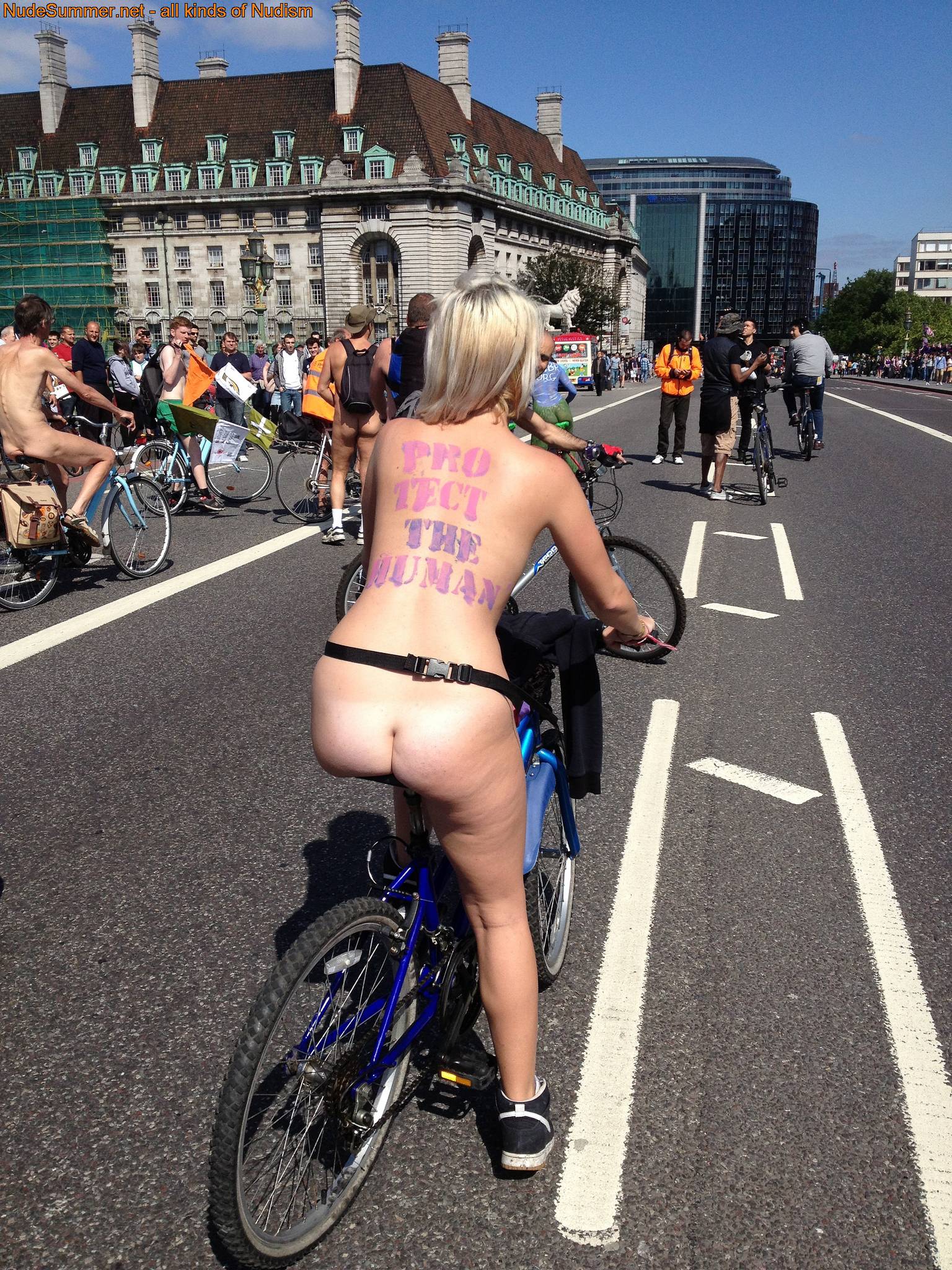 Celebrating Freedom and Body Positivity with the World Naked Bike Ride (WNBR) 2013 - A Vibrant Collection of Nudist Photos - 2